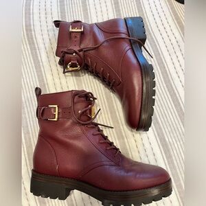 MICHAEL michael kors burgundy boots